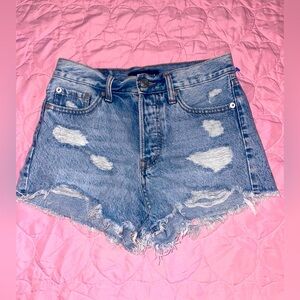 Aeropostale distressed Frayed jean short size 00
